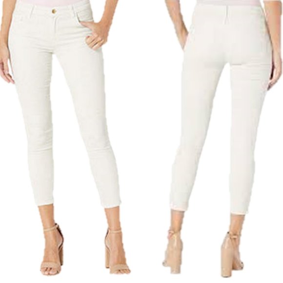 J Brand 835 Mid-Rise Cropped Skinny Jeans Blanc - 29 - Picture 1 of 8